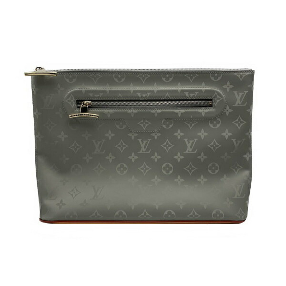 Louis Vuitton Clutch Bag Monogram Titanium Pochette Cosmos Gray